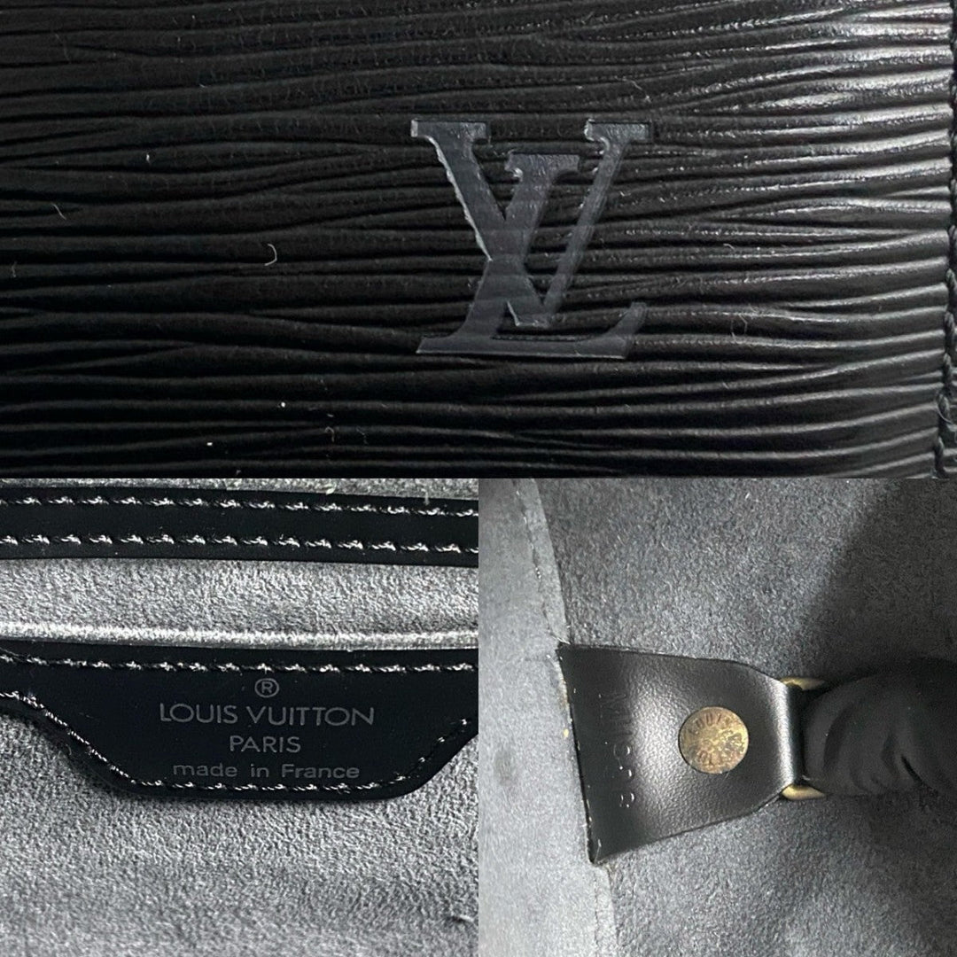 LOUIS VUITTON Handbag Epi Leather black Epi Suflo