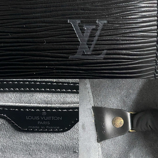 LOUIS VUITTON Handbag Epi Leather black Epi Suflo