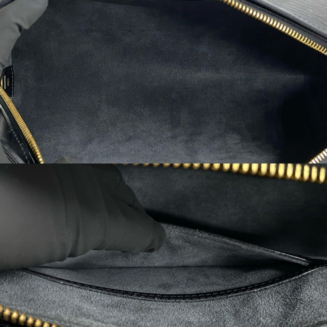 LOUIS VUITTON Handbag Epi Leather black Epi Suflo
