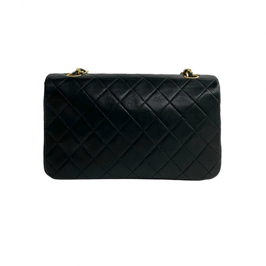 CHANEL Shoulder Bag lambskin black Matrasse