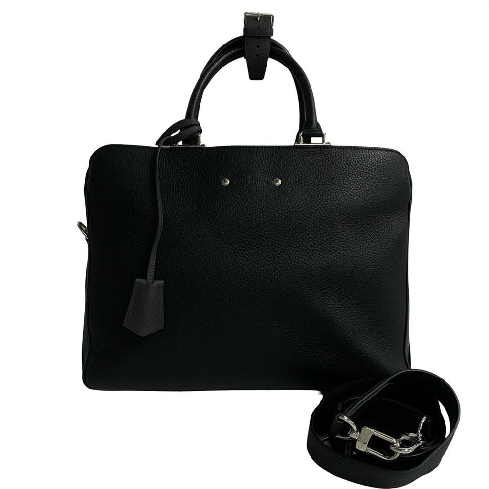 LOUIS VUITTON Shoulder Bag leather black Armando Briefcase MM