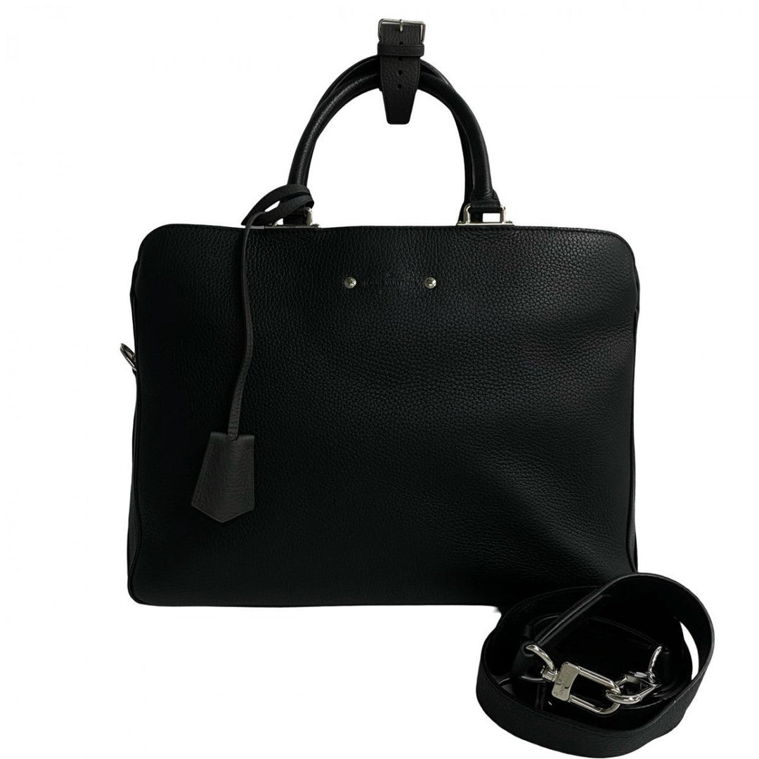 LOUIS VUITTON Shoulder Bag leather black Armando Briefcase MM