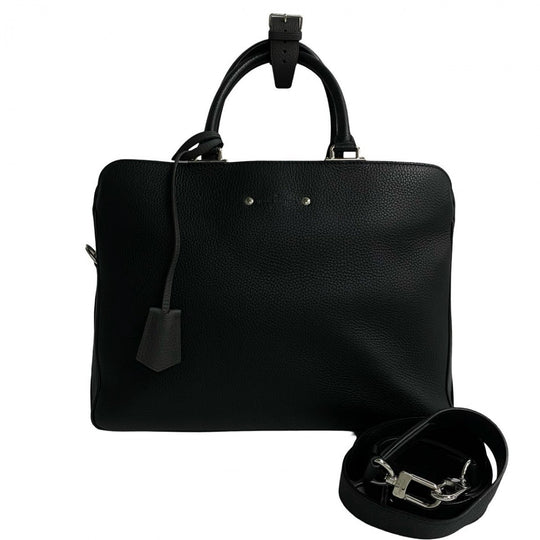 LOUIS VUITTON Shoulder Bag leather black Armando Briefcase MM