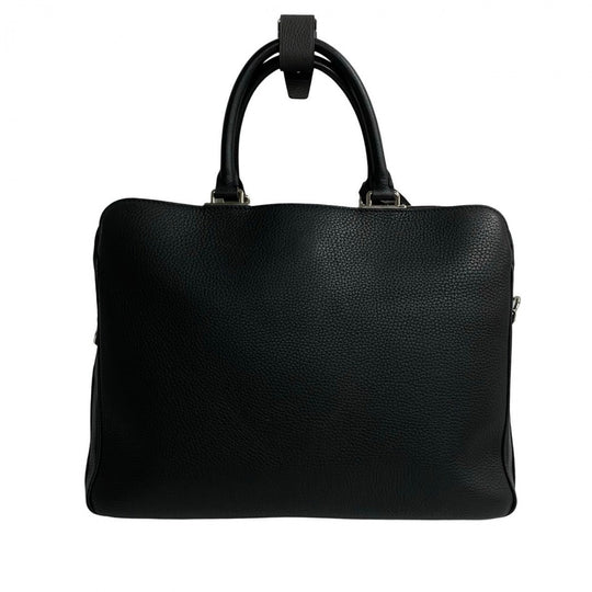 LOUIS VUITTON Shoulder Bag leather black Armando Briefcase MM