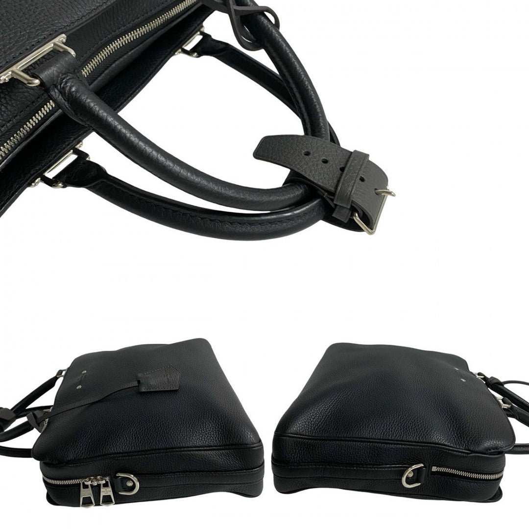 LOUIS VUITTON Shoulder Bag leather black Armando Briefcase MM