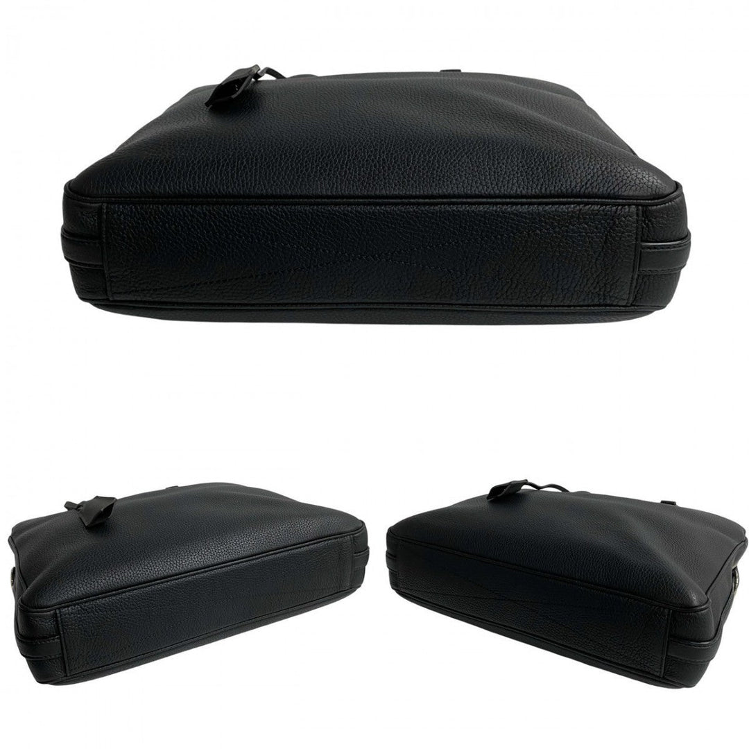 LOUIS VUITTON Shoulder Bag leather black Armando Briefcase MM