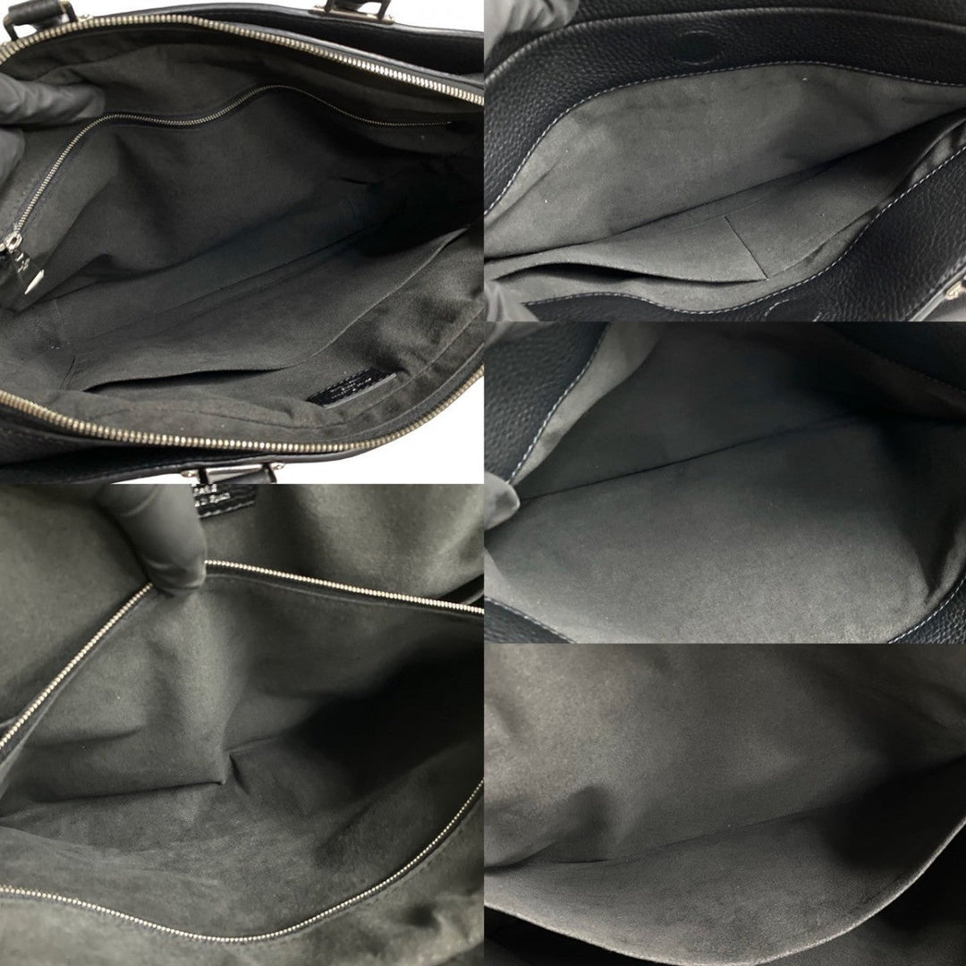 LOUIS VUITTON Shoulder Bag leather black Armando Briefcase MM