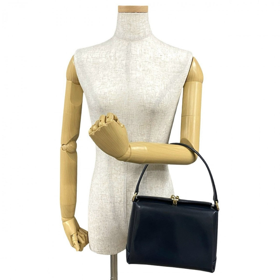 GUCCI Handbag Calfskin Navy