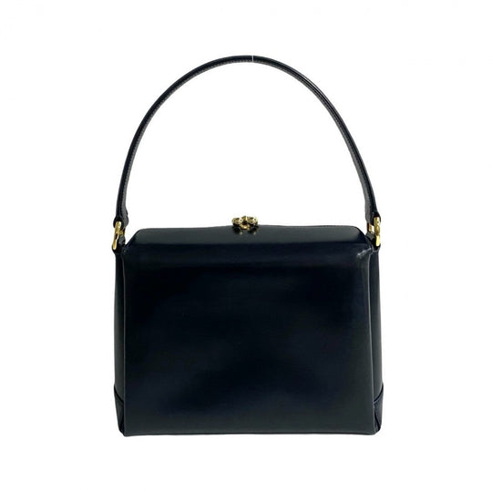 GUCCI Handbag Calfskin Navy