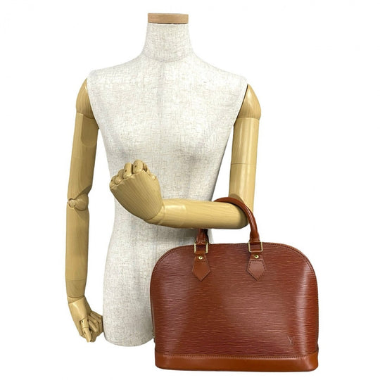 LOUIS VUITTON Handbag Epi Leather Brown Epi Alma