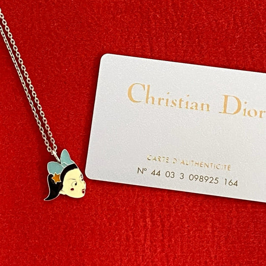 Dior Necklace Silver925 Silver Baby Queen Necklace