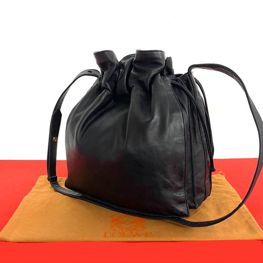 LOEWE Shoulder Bag leather Navy