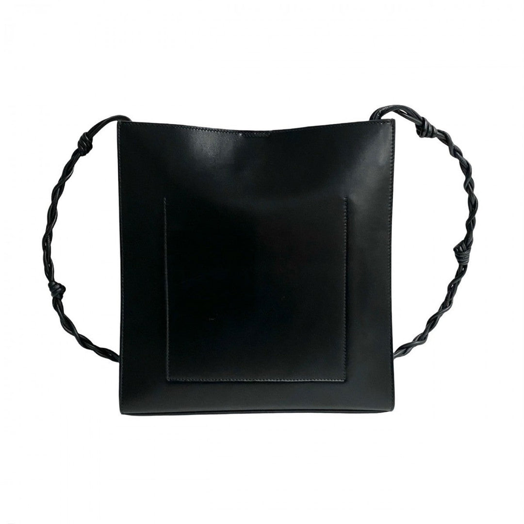JIL SANDER Shoulder Bag leather black Tangle Medium