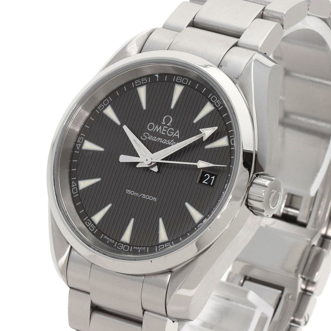 OMEGA Watches Quartz 231.10.39.60.06.001 Stainless Steel , Stainless Steel Silver Seamaster Aqua Terra gray dial mens Used Authentic