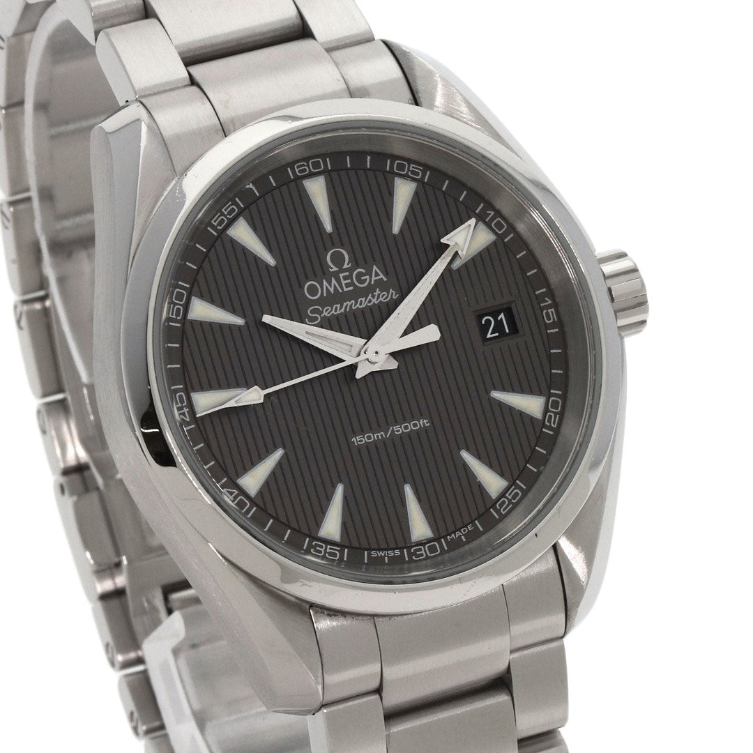 OMEGA Watches Quartz 231.10.39.60.06.001 Stainless Steel , Stainless Steel Silver Seamaster Aqua Terra gray dial mens Used Authentic