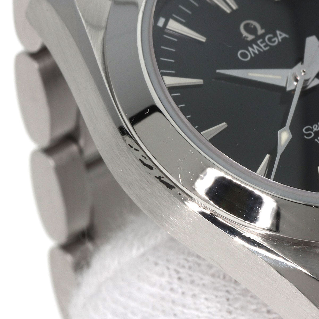 OMEGA Watches Quartz 2577.50 Stainless Steel , Stainless Steel black Aqua Terra black dial mens Used Authentic