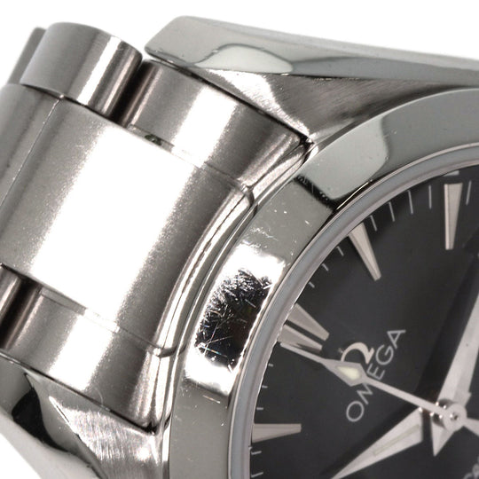 OMEGA Watches Quartz 2577.50 Stainless Steel , Stainless Steel black Aqua Terra black dial mens Used Authentic