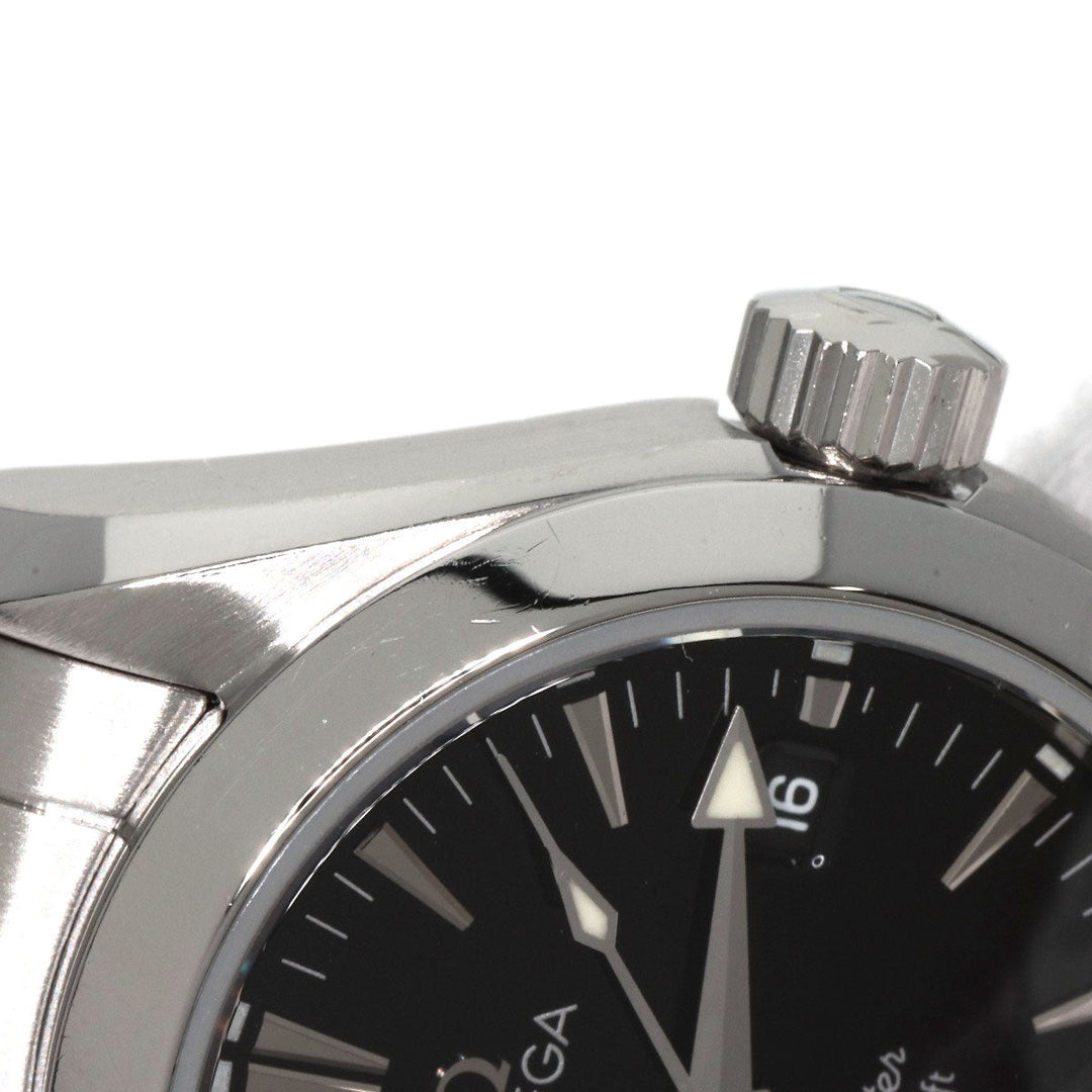 OMEGA Watches Quartz 2577.50 Stainless Steel , Stainless Steel black Aqua Terra black dial mens Used Authentic