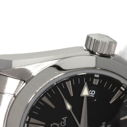 OMEGA Watches Quartz 2577.50 Stainless Steel , Stainless Steel black Aqua Terra black dial mens Used Authentic