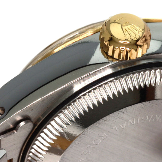 ROLEX Watches Mechanical Automatic 69173G Stainless Steel , SSxK18YG , K18YG gold Datejust 10P Diamond Champagne Gold dial Women Used Authentic