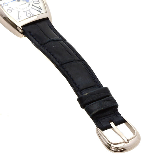 FRANCK MULLER Watches Quartz 7502QZ K18WG, leather Silver Tonookabex Silver dial Boys Used Authentic