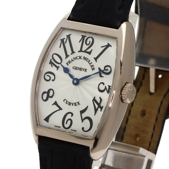FRANCK MULLER Watches Quartz 7502QZ K18WG, leather Silver Tonookabex Silver dial Boys Used Authentic