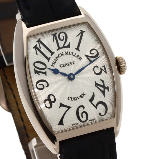 FRANCK MULLER Watches Quartz 7502QZ K18WG, leather Silver Tonookabex Silver dial Boys Used Authentic