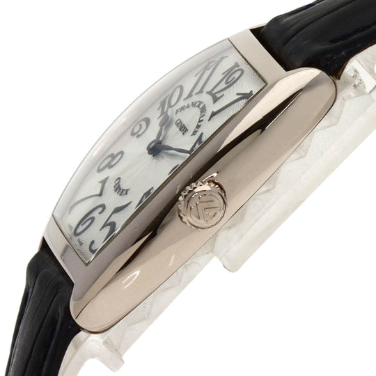FRANCK MULLER Watches Quartz 7502QZ K18WG, leather Silver Tonookabex Silver dial Boys Used Authentic