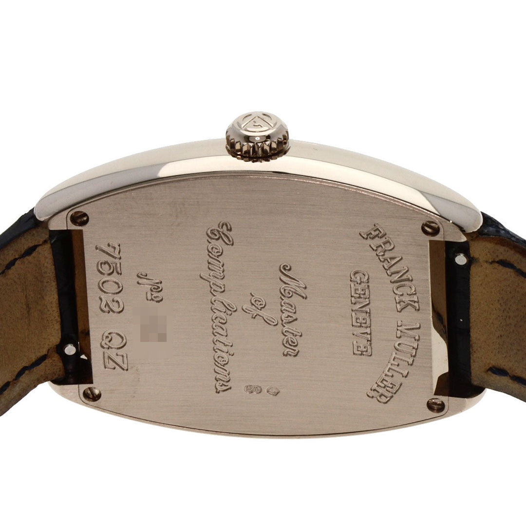 FRANCK MULLER Watches Quartz 7502QZ K18WG, leather Silver Tonookabex Silver dial Boys Used Authentic
