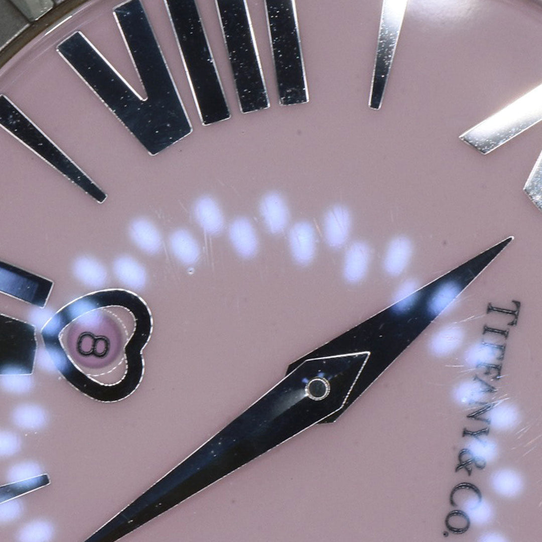 TIFFANY&Co. Watches Quartz Z1301.11.11A31A00A Stainless Steel , Stainless Steel Silver Atlas pink dial Women Used Authentic