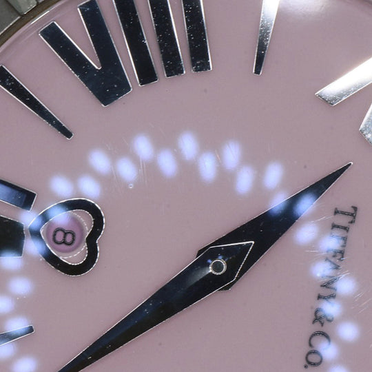 TIFFANY&Co. Watches Quartz Z1301.11.11A31A00A Stainless Steel , Stainless Steel Silver Atlas pink dial Women Used Authentic