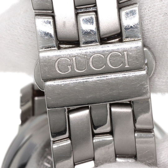 GUCCI Watches Quartz 5500M Stainless Steel , Stainless Steel Silver Round face Silver dial mens Used Authentic