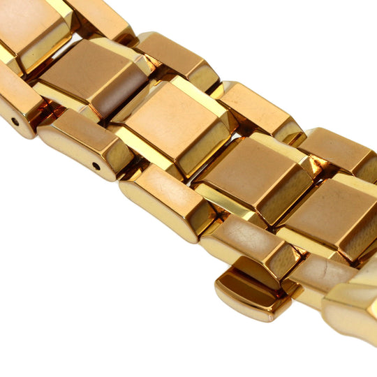 BURBERRY Watches Quartz BU9104 Gold Plated , Gold Plated gold Round face Silver dial Women Used Authentic