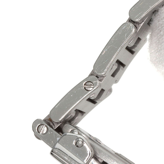 HERMES Watches Quartz PU2.210 Stainless Steel , Stainless Steel Silver Pullman white dial Women Used Authentic
