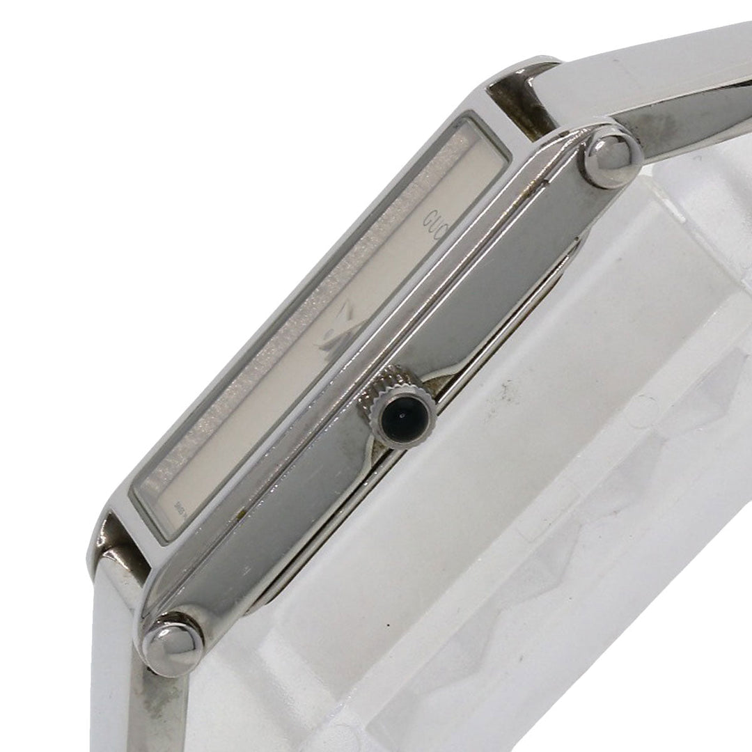 GUCCI Watches Quartz 1500L Stainless Steel , Stainless Steel Silver Square face Silver dial Women Used Authentic