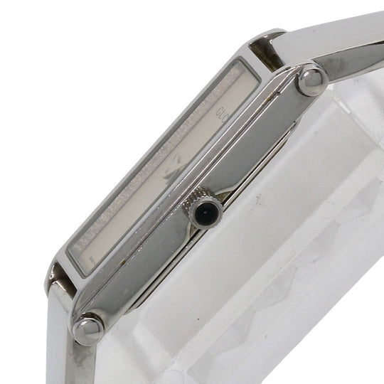 GUCCI Watches Quartz 1500L Stainless Steel , Stainless Steel Silver Square face Silver dial Women Used Authentic