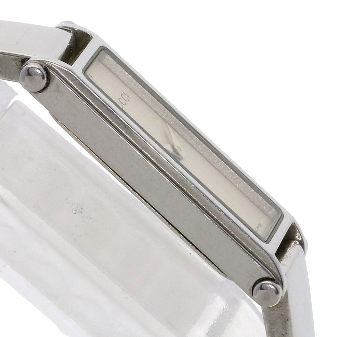 GUCCI Watches Quartz 1500L Stainless Steel , Stainless Steel Silver Square face Silver dial Women Used Authentic