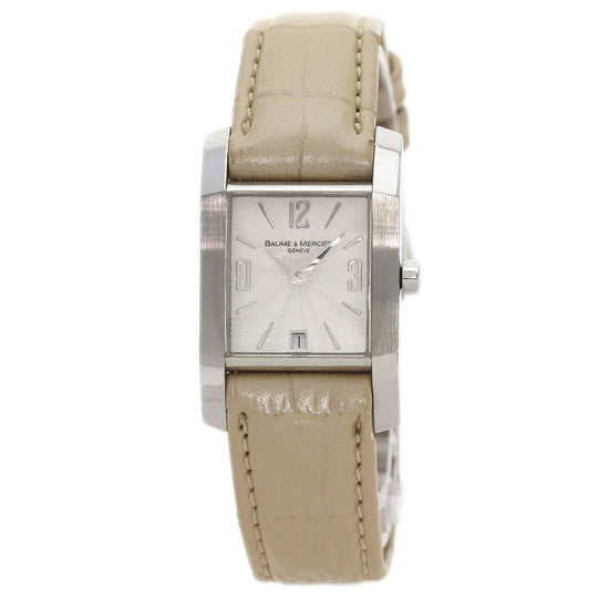 Baume & Mercier Watches Quartz 65488 Stainless Steel Silver Diamant Women Used Authentic