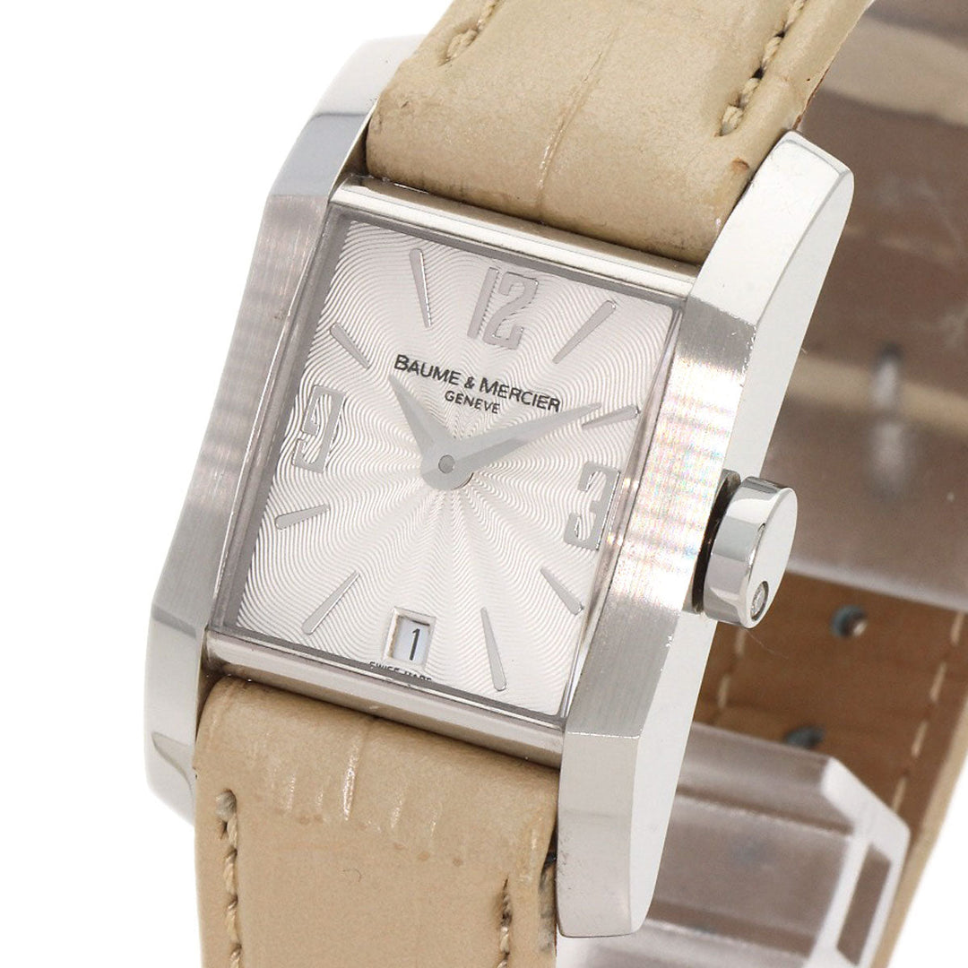 Baume & Mercier Watches Quartz 65488 Stainless Steel Silver Diamant Women Used Authentic