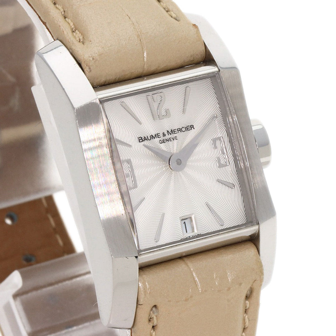 Baume & Mercier Watches Quartz 65488 Stainless Steel Silver Diamant Women Used Authentic