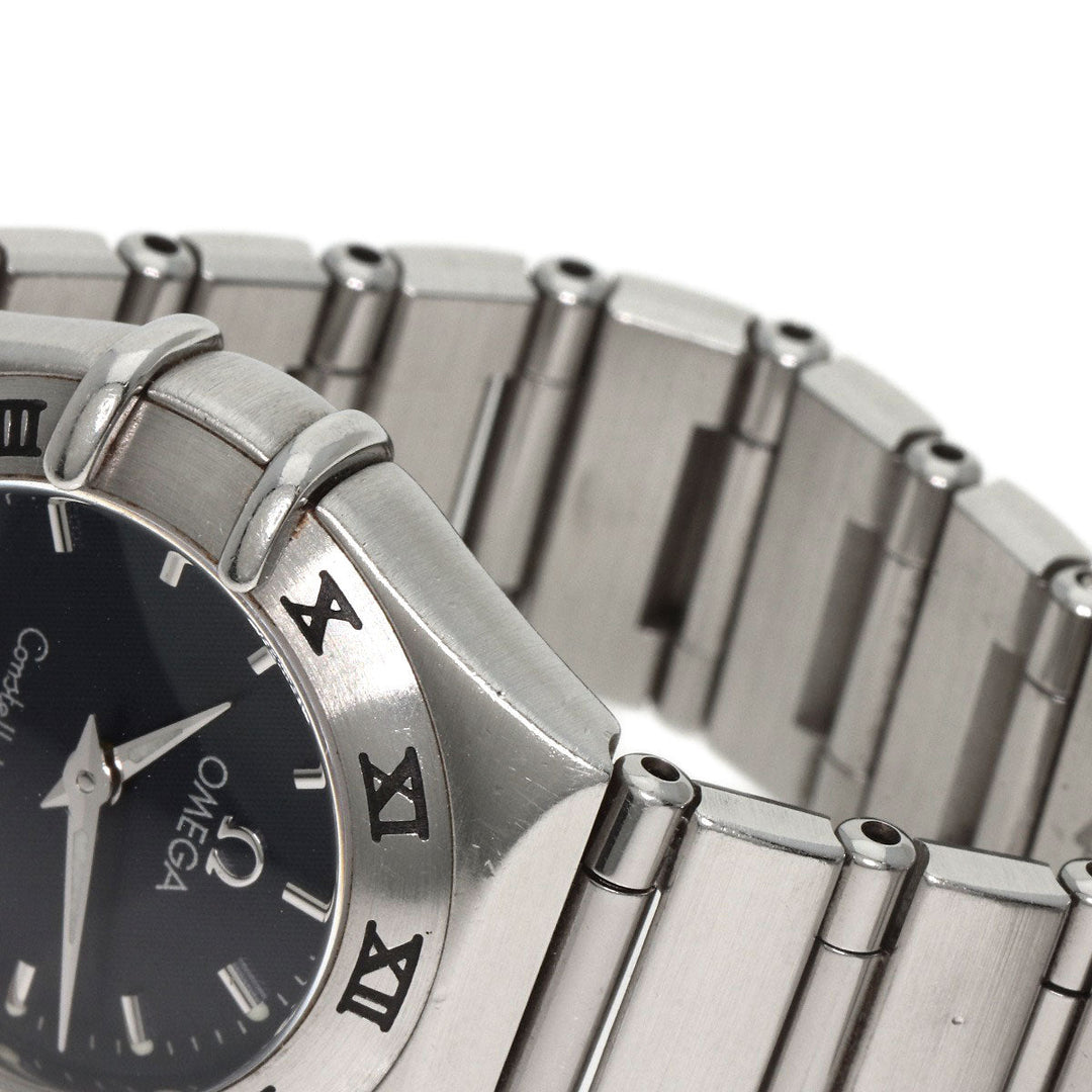 OMEGA Watches Quartz 1561.51 Stainless Steel , Stainless Steel Silver Constellation Navy dial Women Used Authentic