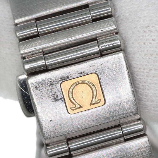 OMEGA Watches Quartz 1561.51 Stainless Steel , Stainless Steel Silver Constellation Navy dial Women Used Authentic