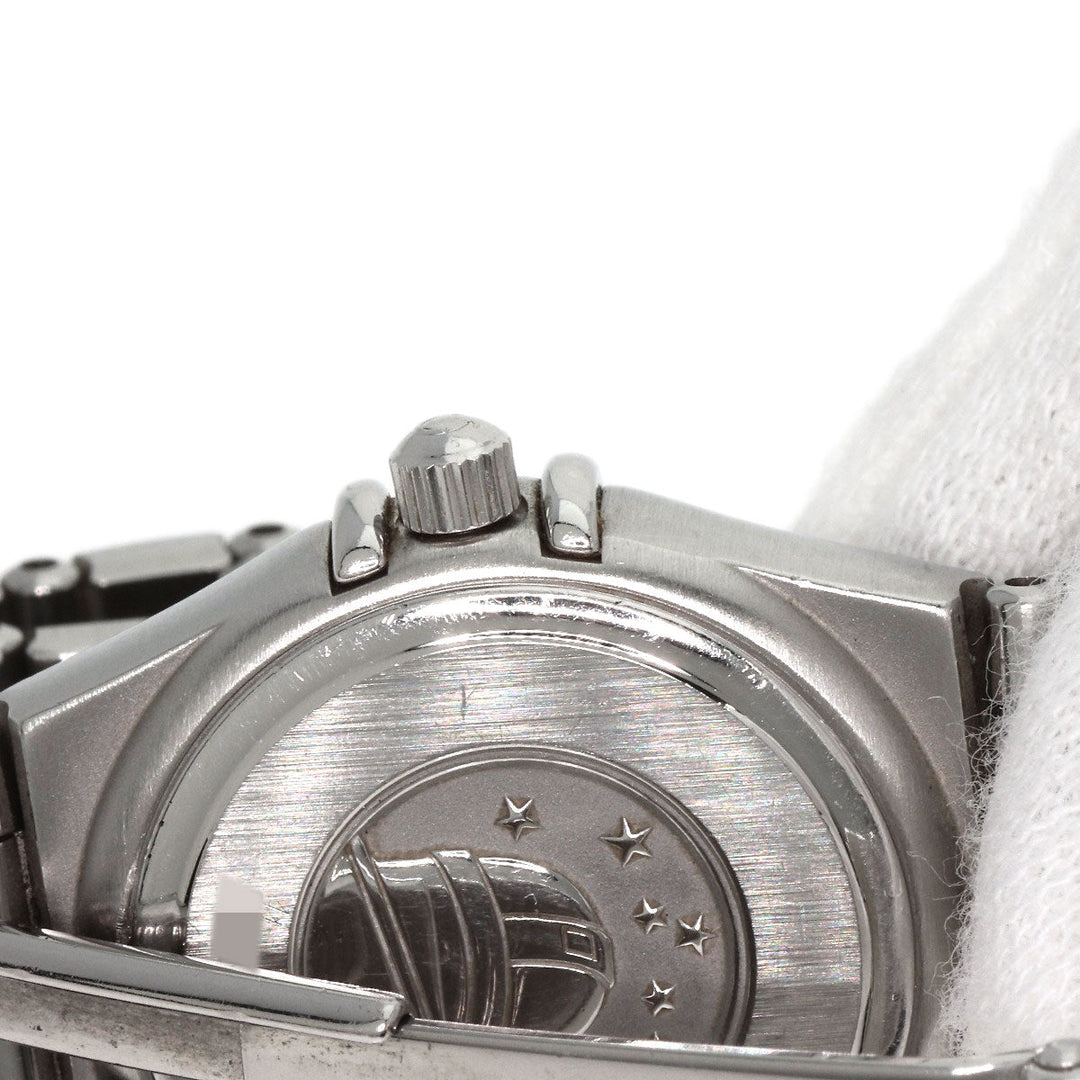 OMEGA Watches Quartz 1561.51 Stainless Steel , Stainless Steel Silver Constellation Navy dial Women Used Authentic