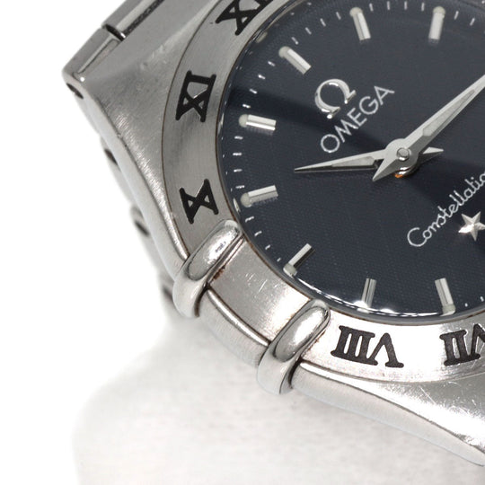 OMEGA Watches Quartz 1561.51 Stainless Steel , Stainless Steel Silver Constellation Navy dial Women Used Authentic