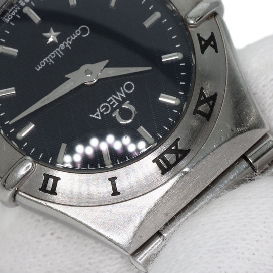OMEGA Watches Quartz 1561.51 Stainless Steel , Stainless Steel Silver Constellation Navy dial Women Used Authentic