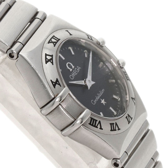 OMEGA Watches Quartz 1561.51 Stainless Steel , Stainless Steel Silver Constellation Navy dial Women Used Authentic