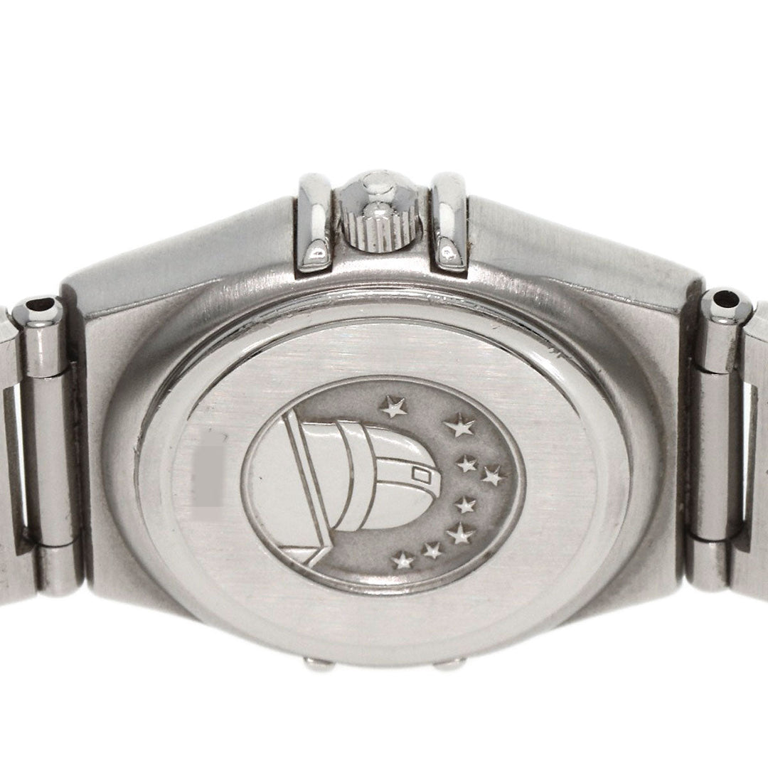 OMEGA Watches Quartz 1561.51 Stainless Steel , Stainless Steel Silver Constellation Navy dial Women Used Authentic