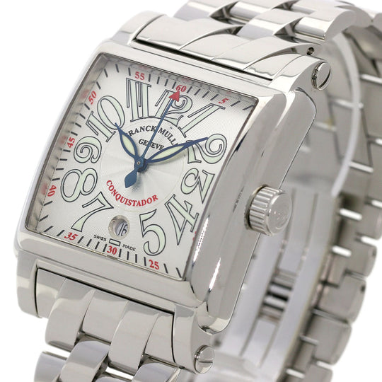 FRANCK MULLER Watches Mechanical Automatic 10000HSCOAC Stainless Steel , Stainless Steel Silver Conquistador Cortez Silver dial mens Used Authentic