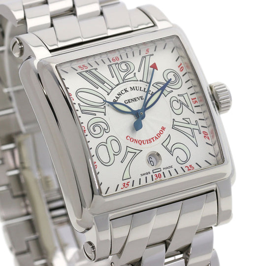 FRANCK MULLER Watches Mechanical Automatic 10000HSCOAC Stainless Steel , Stainless Steel Silver Conquistador Cortez Silver dial mens Used Authentic