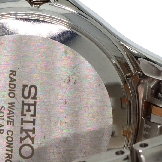 SEIKO Watches Solar Powered SWCW162 Titanium, Titanium Silver Exceline white dial Women Used Authentic
